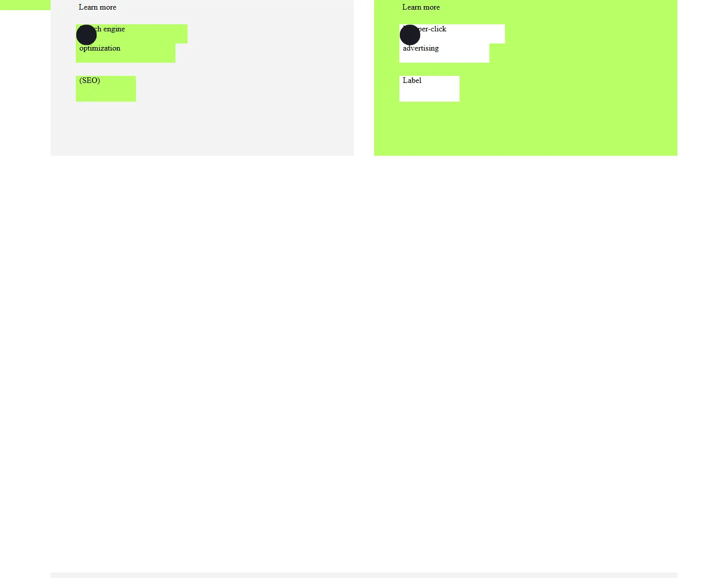 FigmaToCode: the services cards at 1440px