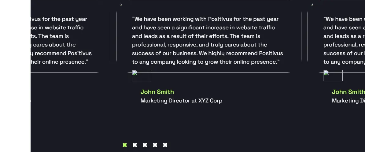 Locofy: the testimonials carousel